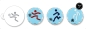 Preview: Stencil Set - Footballers